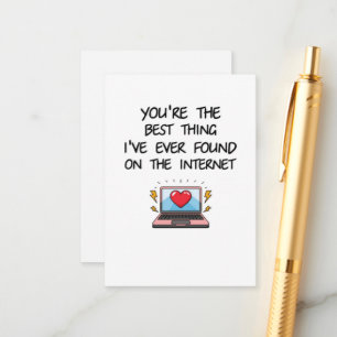 Tarjeta De Recepción Eres Lo Mejor Que He Encontrado En Internet