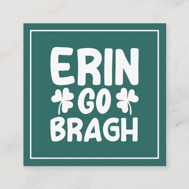 Tarjeta De Recepción Erin Go Bragh-60850 (Anverso)