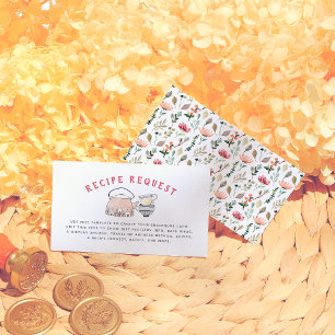 Tarjeta De Recepción Es Hora De Que El Tea Wildflower Bridal Shower