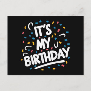 Tarjeta De Recepción Es mi cumpleaños para los niños Chicas niños hombr