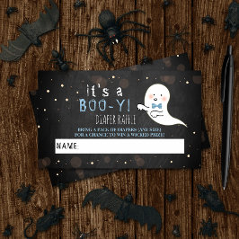 Tarjeta De Recepción ¡Es un Boo-y! Baby Shower de Little Spirit Hallowe