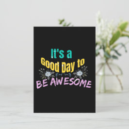 Tarjeta De Recepción Es un buen día para ser maravilloso