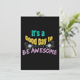 Tarjeta De Recepción Es un buen día para ser maravilloso
