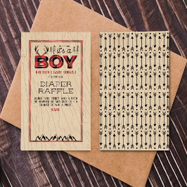 Tarjeta De Recepción ¡Es un chico! Rustic Plaid Lumberjack Baby Shower