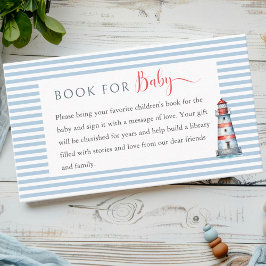 Tarjeta De Recepción Es un niño el libro de Baby Shower para el bebé