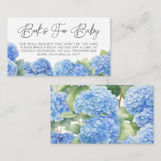Tarjeta De Recepción Es un niño Hydrangea Books para el Baby Shower del
