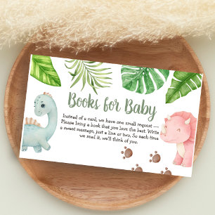 Tarjeta De Recepción Es un niño Libros de Cumpleaños de Dinosaurio para