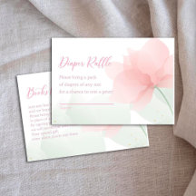 Es una niña, sorteo de pañales con flores rosadas