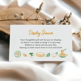 Tarjeta De Recepción Esa es más una ducha de pantalla italiana más rúst