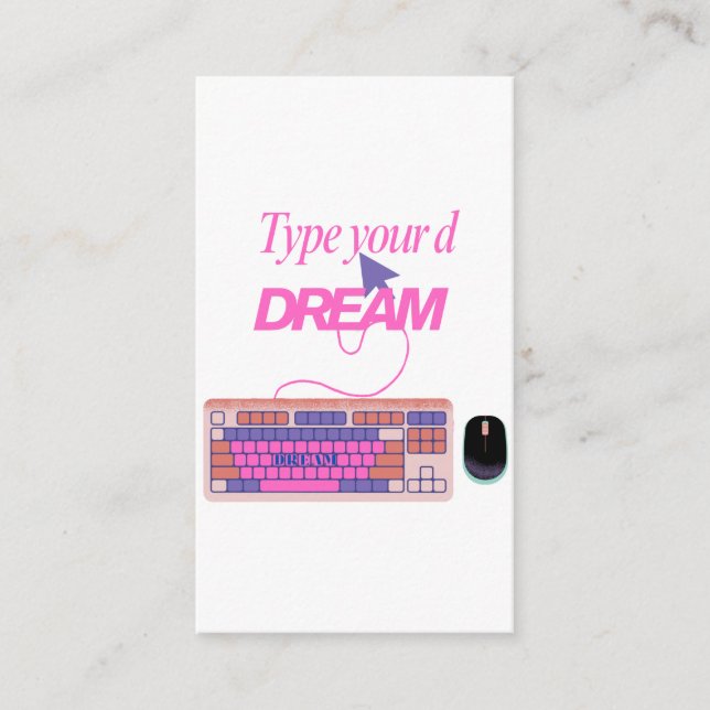 Tarjeta De Recepción Escribir mi futuro (Anverso)