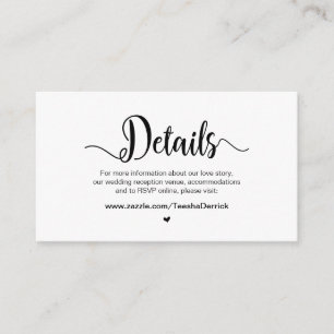 Tarjeta De Recepción Escritura rústica de granja, detalles del Boda