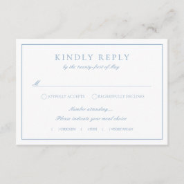 Tarjeta De Recepción Escudo Monograma Alojamiento del Boda Dusty Blue R