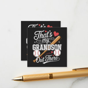 Tarjeta De Recepción Ese es mi nieto ahí fuera Béisbol