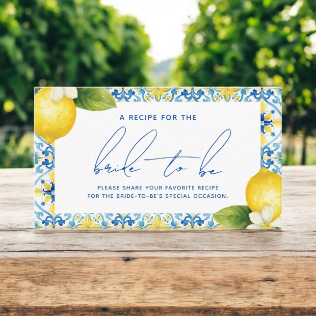 Tarjeta De Recepción Eso es Amore Receta para la futura novia (Subido por el creador)