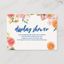 Tarjeta De Recepción Eso es más floral Ducha de novia ducha de pantalla