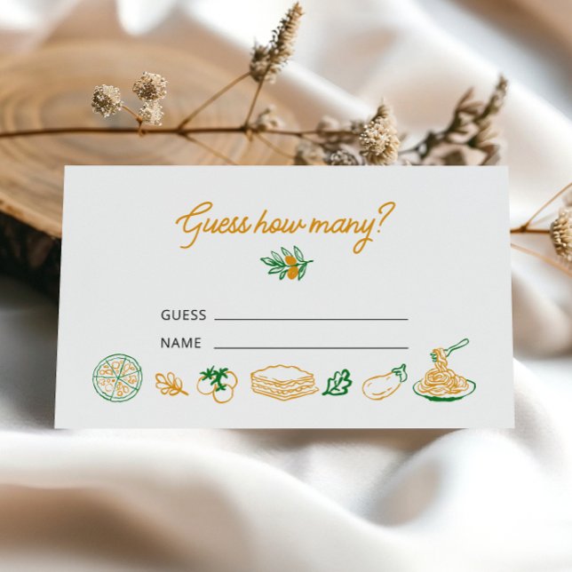 Tarjeta De Recepción Eso es un italiano más rústico adivina cuántos (Subido por el creador)