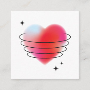 Tarjeta De Recepción Espacio de amor hitech rojo corazón valentino