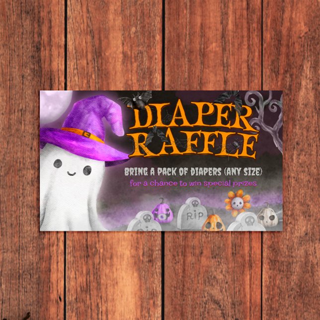 Tarjeta De Recepción Espeluznante Baby Shower Diaper Raffle (Subido por el creador)