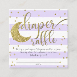 Tarjeta De Recepción Espliego de espliego de pequeñas estrellas y rifa 