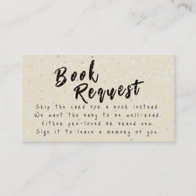 Tarjeta De Recepción Espolvorear el bebé de invierno | Solicitud de lib (Anverso)