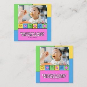 Tarjeta De Recepción Espolvorines de amor celebrando a la bebé Emma