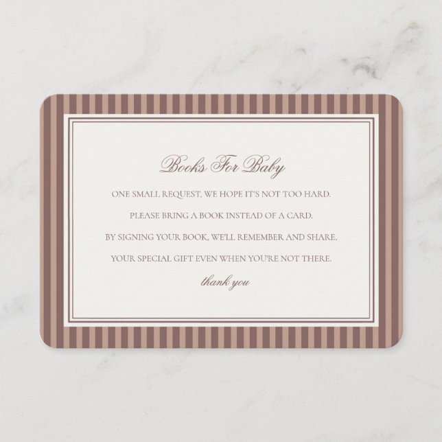 Tarjeta De Recepción Espresso Martini Baby Brewing Books For Baby Showe (Anverso)