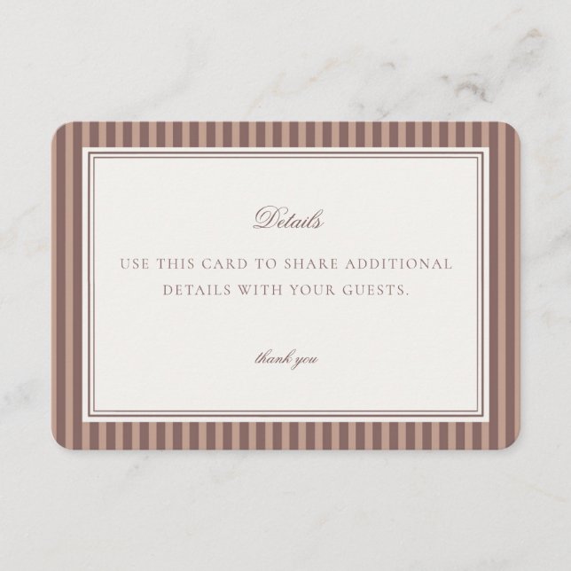 Tarjeta De Recepción Espresso Martini Love Brewing Details Card Insert (Anverso)