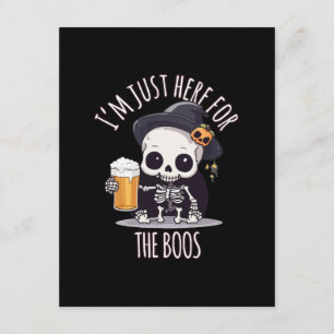 Tarjeta De Recepción Esqueleto Kawaii Halloween Oktoberfest