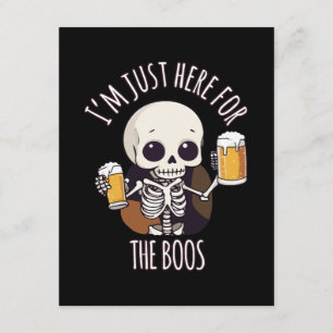 Tarjeta De Recepción Esqueleto Kawaii Halloween Oktoberfest