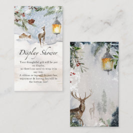 Tarjeta De Recepción Esquiador de pantalla Evergreen