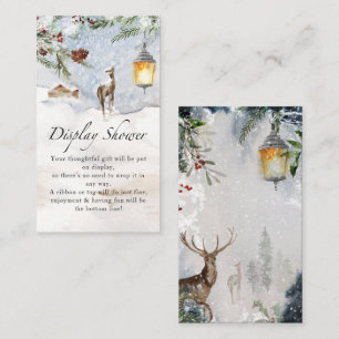 Tarjeta De Recepción Esquiador de pantalla Evergreen