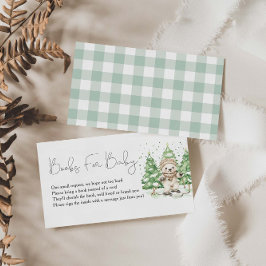 Tarjeta De Recepción Esquiar En Los Libros De Baby Shower Para Los Padr