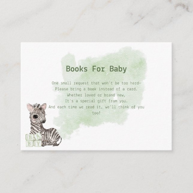 Tarjeta De Recepción Está a punto de conseguir libros de Safari salvaje (Anverso)