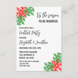 Tarjeta De Recepción Esta Es La Fiesta De Precasamiento De Navidades De