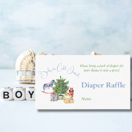 Tarjeta De Recepción Está frío fuera del Baby Shower de Christmas Tree