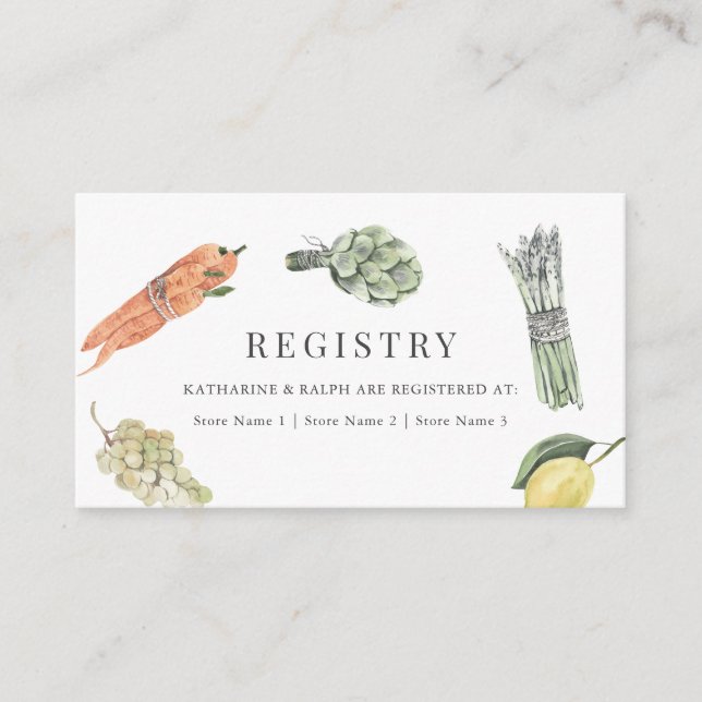 Tarjeta De Recepción Está fuera del registro de regalos de Boda de merc (Anverso)