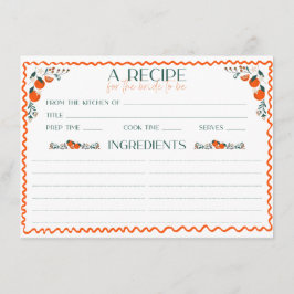 Tarjeta De Recepción Está recién salida del mercado receta de ducha de 