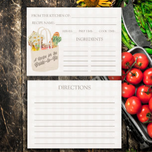 Tarjeta De Recepción Está recién salida del mercado receta de ducha de