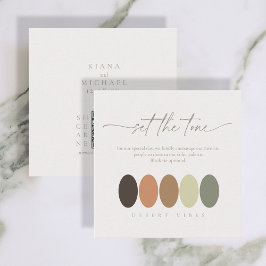 Tarjeta De Recepción Establecer la paleta de colores de las vibraciones