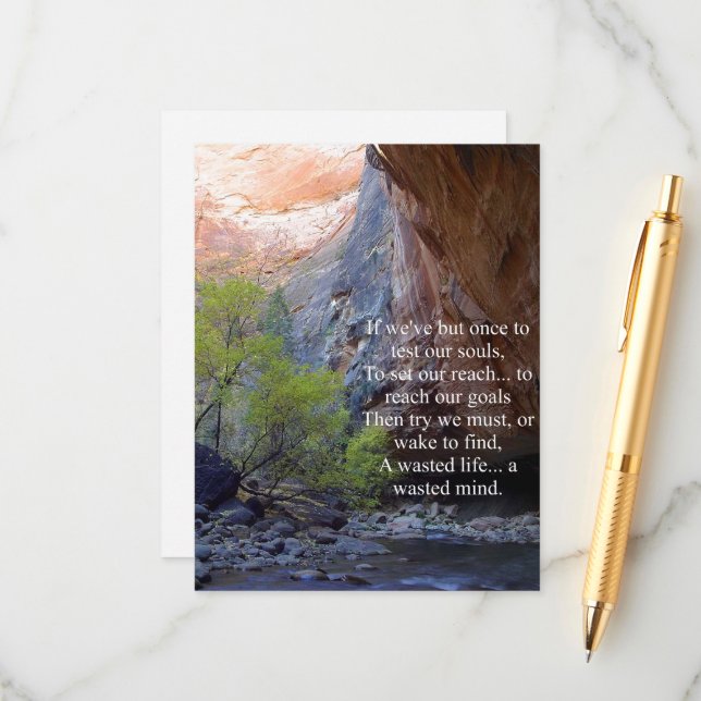 Tarjeta De Recepción Establecimiento de objetivos Inspiradores (Anverso/Reverso In Situ)