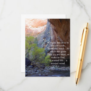 Tarjeta De Recepción Establecimiento de objetivos Inspiradores