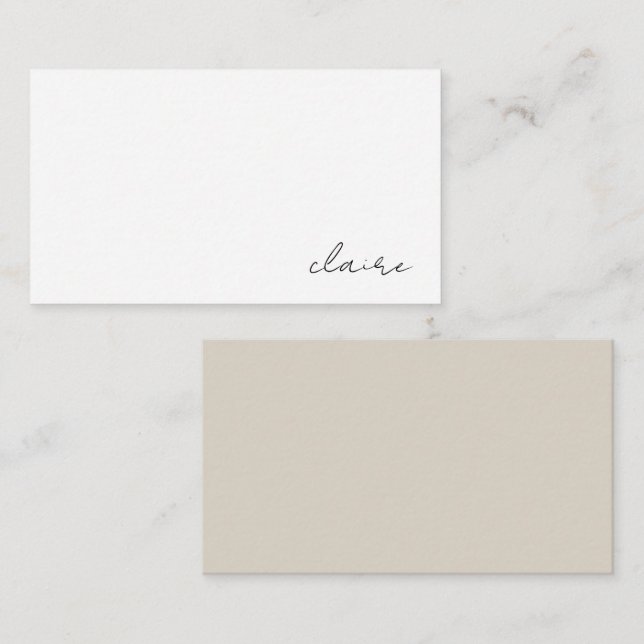 Tarjeta De Recepción Estacionamiento de nombres personalizado (Anverso / Reverso)