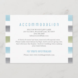 Tarjeta De Recepción Estaciones acuáticas de boda en la playa