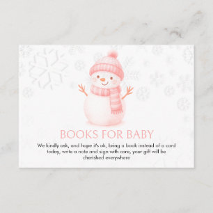 Tarjeta De Recepción Estamos emocionados con la nieve Muñeca de nieve C