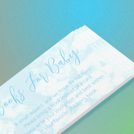 Tarjeta De Recepción Estamos en Cloud Nueve Book For Baby Baby Shower
