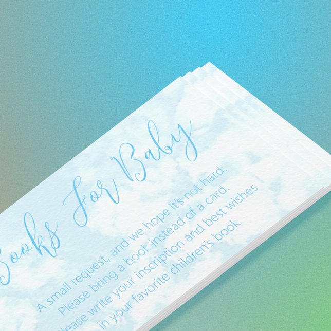 Tarjeta De Recepción Estamos en Cloud Nueve Book For Baby Baby Shower (Subido por el creador)