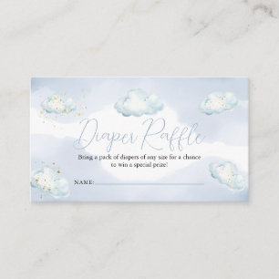 Tarjeta De Recepción Estamos en el noveno cielo, baby shower, rifa de p