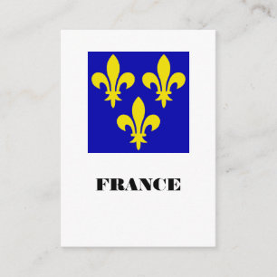 Tarjeta De Recepción Estandarte Real Francés Medieval Fidelidad Heráldi