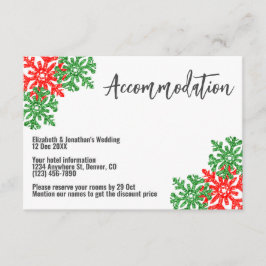Tarjeta De Recepción Este Es El Alojamiento Boda De Navidades De Tempor