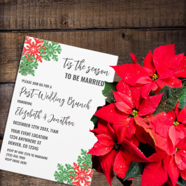 Tarjeta De Recepción Este Es El Boda Brunch De Los Navidades De Tempora